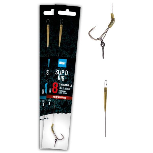 parentcategory1} Ready Tied Rigs T6407 Nash Slip D Rig Size 2 Barbed