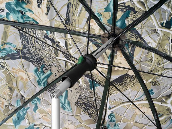 250cm 3/4 Parasol z boczną ścianką Delphin CLASSA CAMO