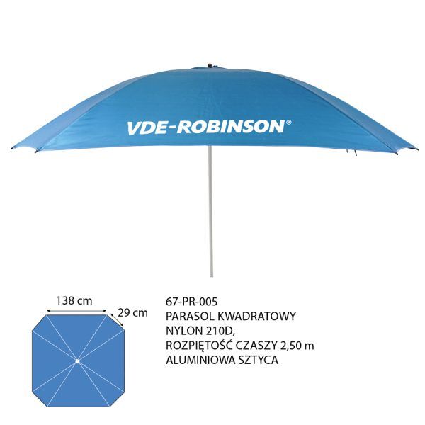 Robinson Parasol wędkarski VDE-Robinson kwadratowy