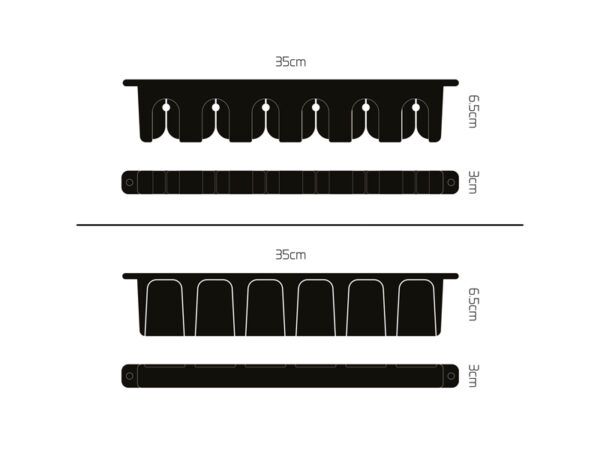 Uchwyt na wędki Delphin WallHOLD 35x6.5x3cm