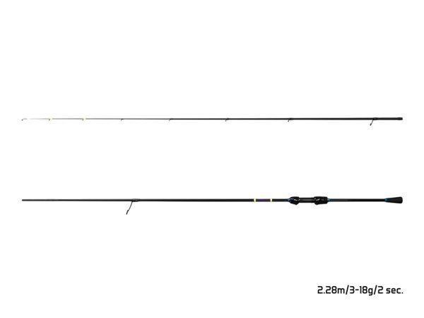 185cm/0.5-5g/2 składy Delphin GraphiX IT 24T