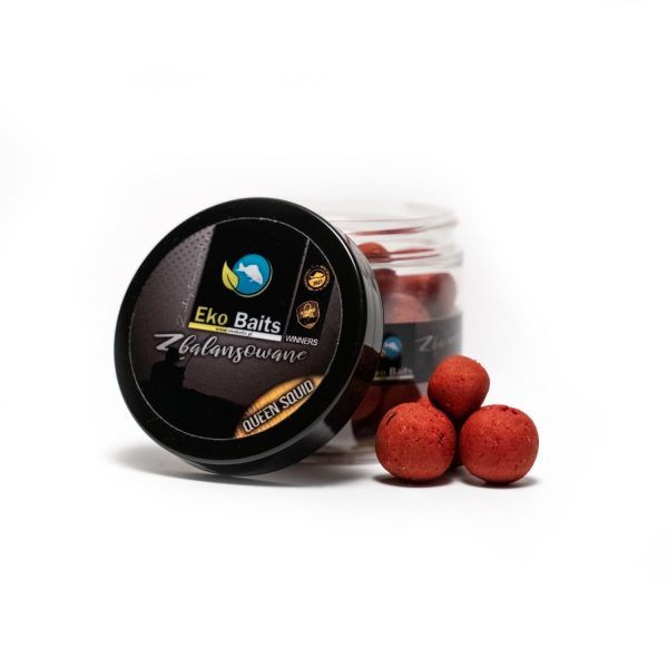 Eko Baits - Kulki zbalansowane GOLD  Mix 15/20mm 200ml - Queen Squid (Truskawka & Squid) Najtaniej