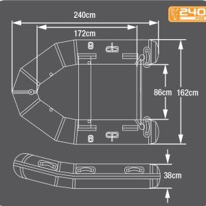 Fox 240 Inflatable Boat Boats & Electric Motors