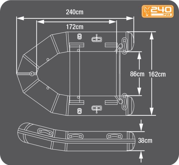 Fox 240 Inflatable Boat Boats & Electric Motors