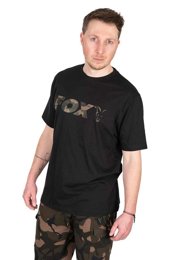 Fox Black/Camo Logo T-Shirt - CFX290