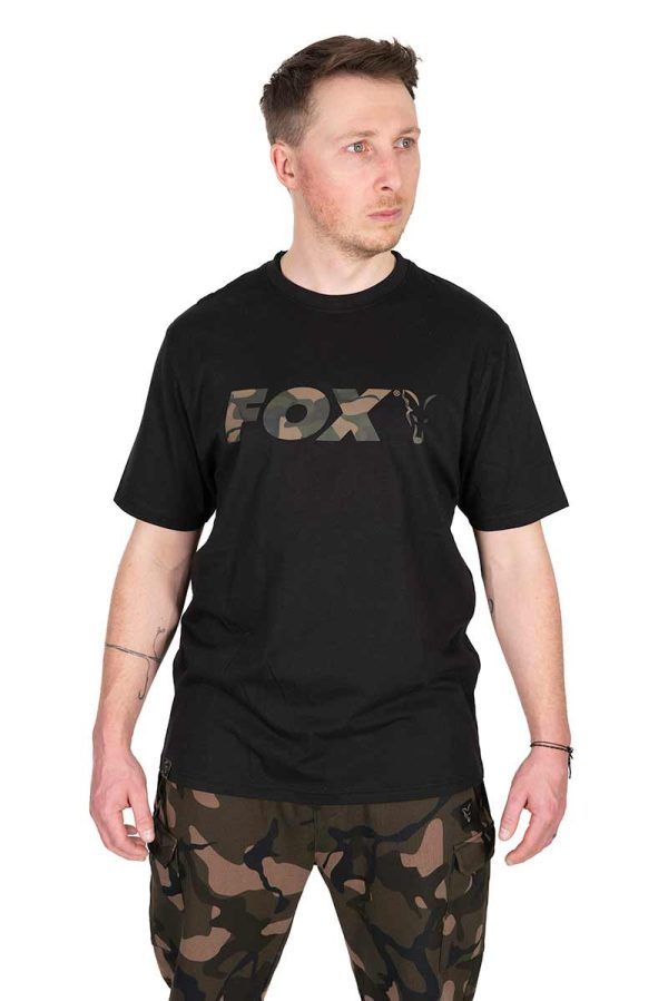 Fox Black/Camo Logo T-Shirt Clothing