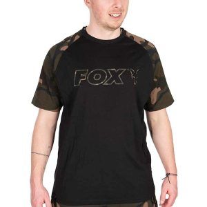 Fox Black/Camo Outline T-Shirt Clothing