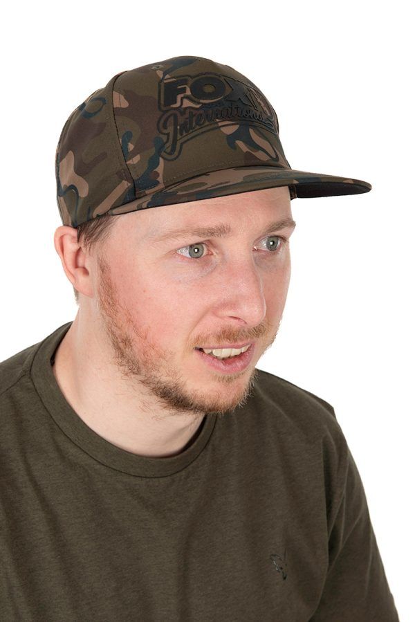 Fox Camo Flat Peak Snapback Cap Clothing