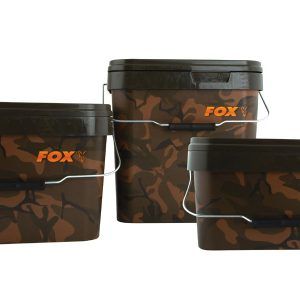 Fox Camo Square Buckets Baiting Tools & Accessories