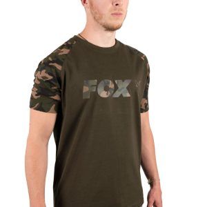 Fox Camo/Khaki Chest Print T-Shirt Clothing