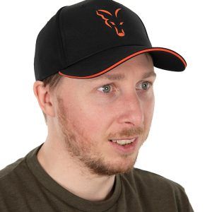 Fox Collection Baseball Cap Black & Orange Clothing