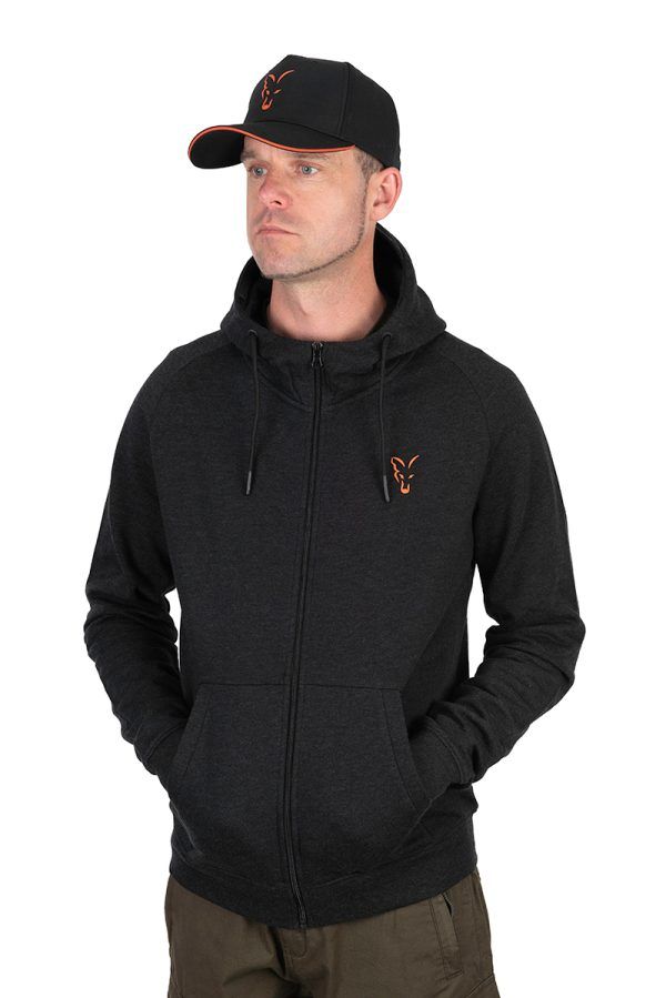 Fox Collection LW Hoody Black & Orange - CCL195