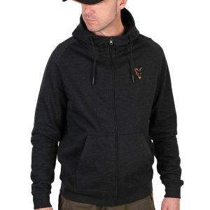 Fox Collection LW Hoody Black & Orange Clothing