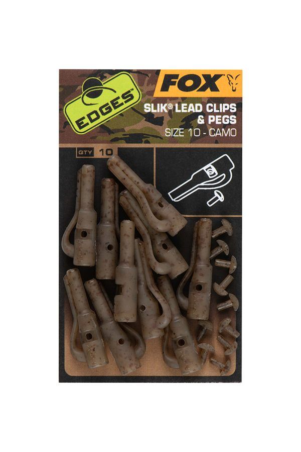 Fox EDGES™ Camo Slik Lead Clip & Pegs (Size 10) Edges™ Lead Setups