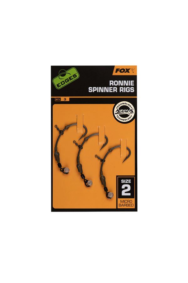 Fox EDGES™ Ronnie Spinner Rigs x3 Edges™ Ready Tied Rigs