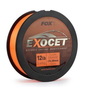 Fox Exocet Fluoro Orange Mono Mainline and Leaders