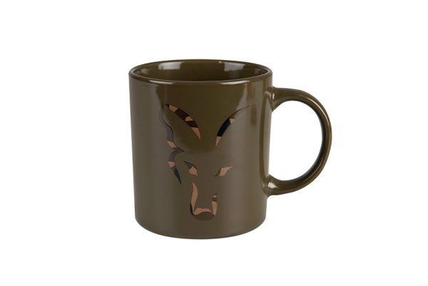 Fox Green & Camo Head Ceramic Mug Cookware