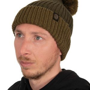 Fox Heavy Knit Bobble Hat Clothing