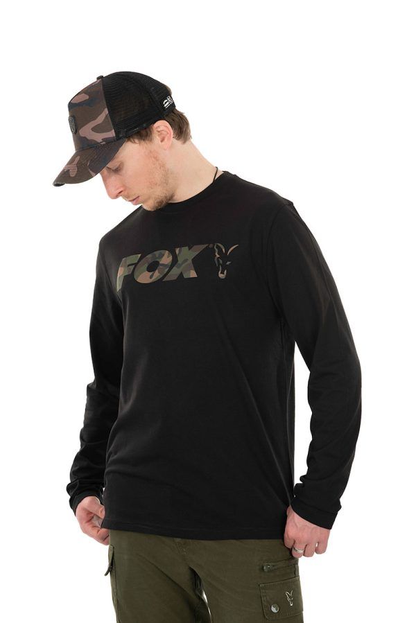 Fox Long Sleeve Black/Camo T-Shirt Clothing