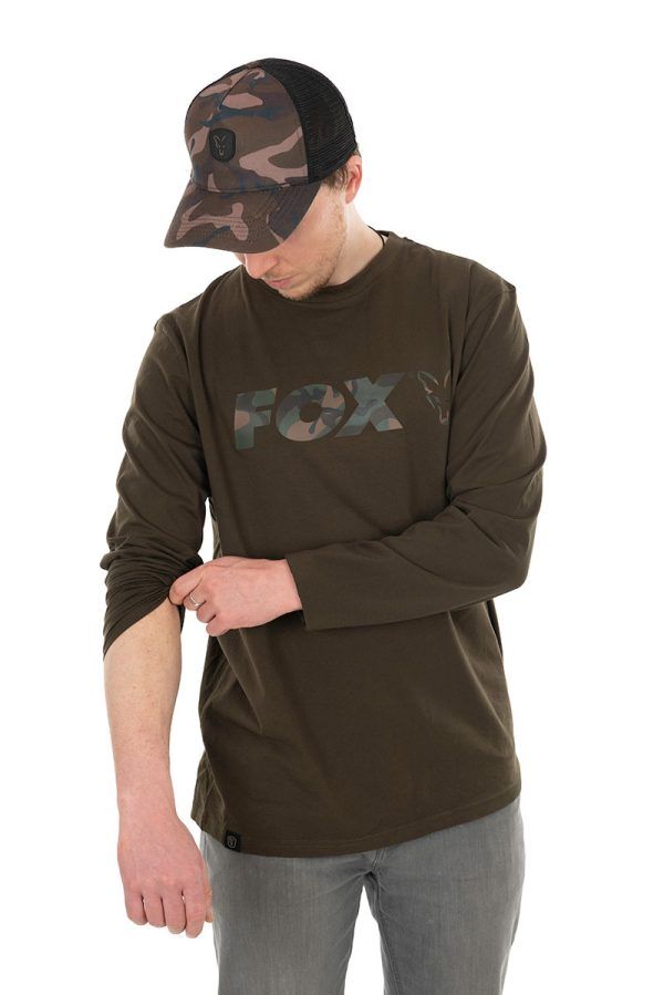 Fox Long Sleeve Khaki/Camo T-Shirt Clothing