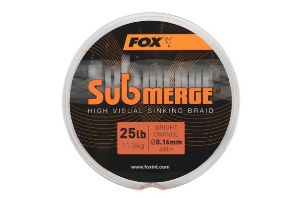 Fox Submerge High Visual Sinking Braid Mainline and Leaders