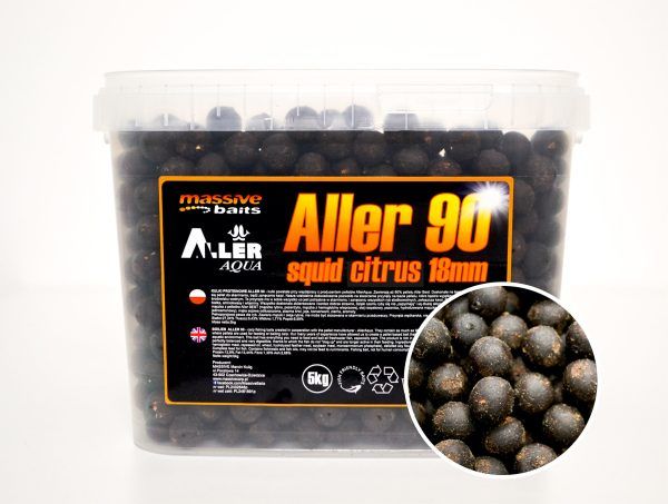 Massive Baits - Aller 90 SQUID CITRUS 24mm - Wiaderko 5kg Najtaniej