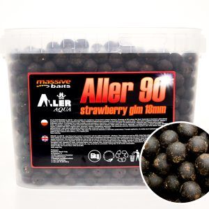 Massive Baits - Aller 90 STRAWBERRY GLM 24mm - 5KG Wiaderko Najtaniej