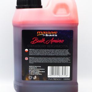 Massive Baits - BULK AMINO Strawberry Bergamotta - Liquid Najtaniej