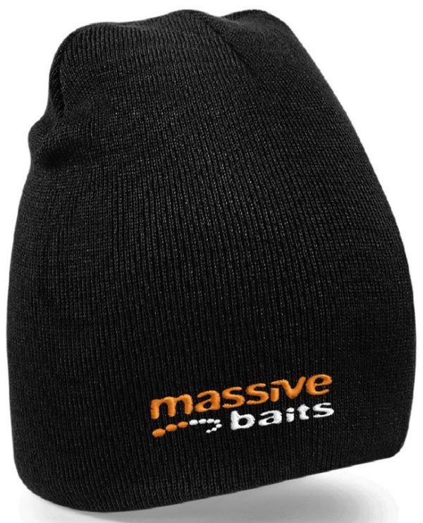 Massive Baits - Czapka czarna zimowa BEANIE *haft* Najtaniej