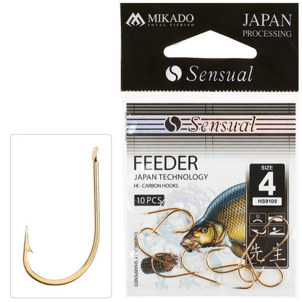 Mikado wędkarstwo - HACZYK - SENSUAL - FEEDER 9109 nr 10 G - op.10szt.