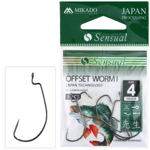 Sklep z Mikado Śląsk - HACZYK - SENSUAL - OFFSET WORM I nr 1 BN - op.5szt.