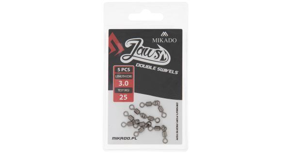 KRĘTLIK - JAWS DOUBLE SWIVELS - 25kg - op.5szt.