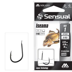 Sklep z Mikado Śląsk - PRZYPONY WIĄZANE - SENSUAL - ISEAMA nr 1 BN / żyłka: 0.25mm/70cm - op.8szt.