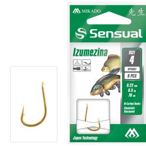 Sklep z Mikado Śląsk - PRZYPONY WIĄZANE - SENSUAL - IZUMEZINA nr 10 G / żyłka: 0.18mm/70cm - op.8szt.