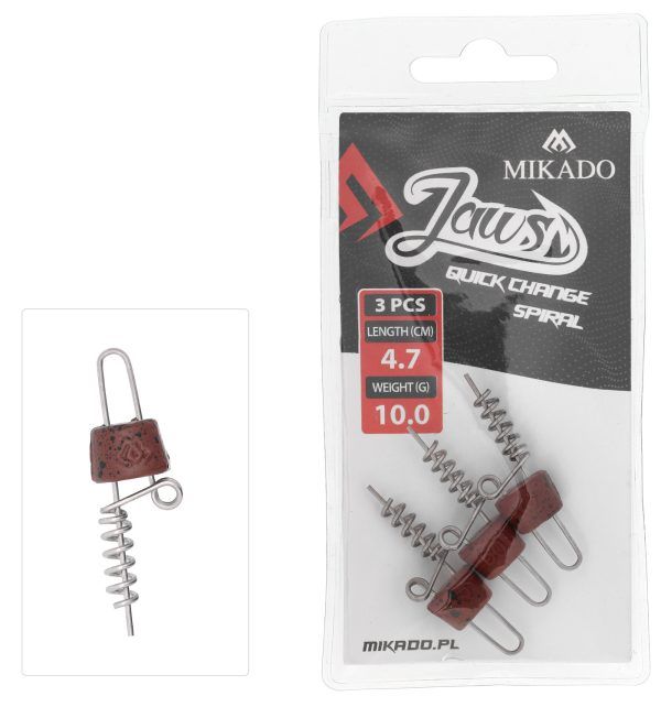 Mikado wędkarstwo - WKRĘT - DO PRZYNĘT - JAWS QUICK CHANGE SPIRAL - 10gr - 4.7cm - op.3szt.