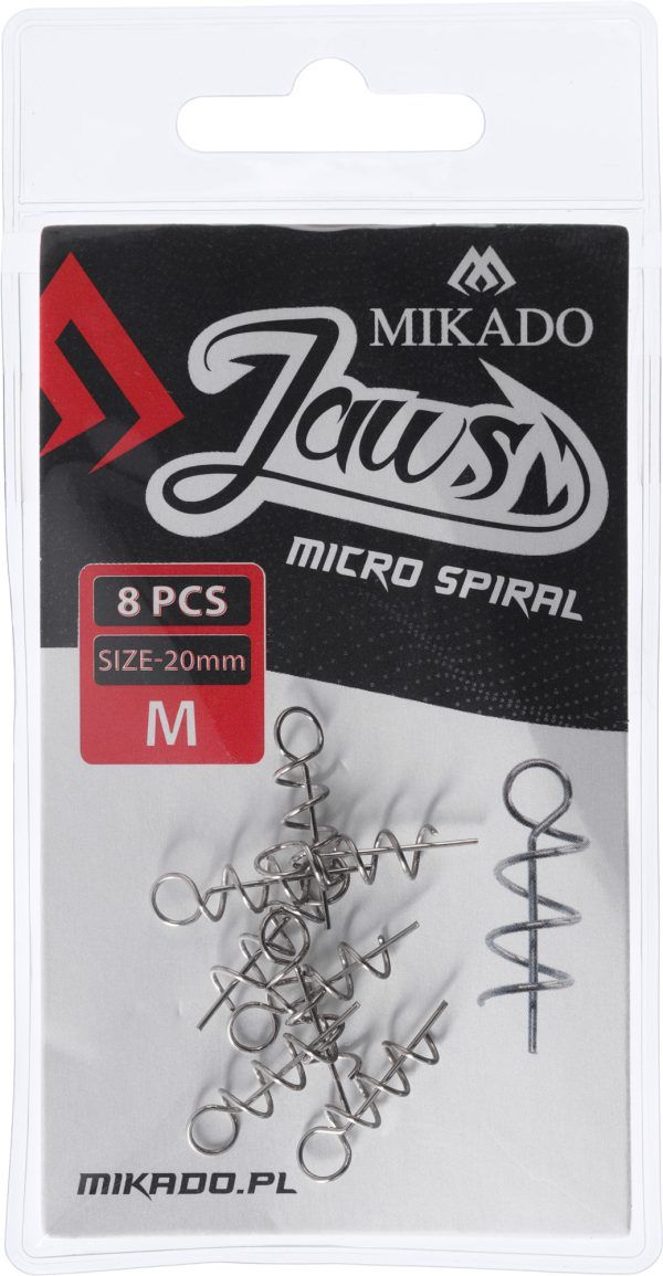 WKRĘT - DO PRZYNĘT MIĘKKICH JAWS MICRO SPIRAL M - 20mm - op.8szt.