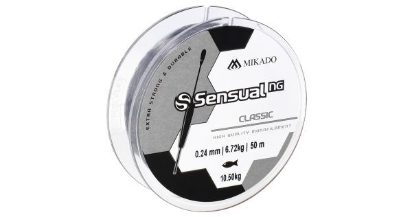 Mikado wędkarstwo - ŻYŁKA - SENSUAL N.G. CLASSIC 0.08mm/1.5kg/50m - TRANSPARENTNA - op.1szp.