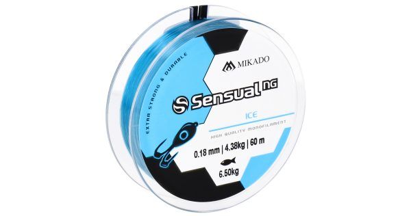 Mikado wędkarstwo - ŻYŁKA - SENSUAL N.G. ICE 0.08mm/1.5kg/60m - NIEBIESKA - op.1szp.