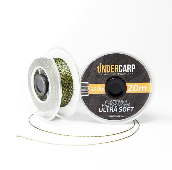 UnderCarp Plecionka przyponowa 20 m/25 lbs ULTRA SOFT – zielona Najtaniej