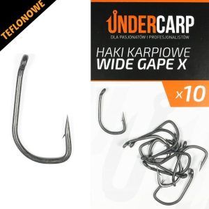 UnderCarp Teflonowe haki karpiowe WIDE GAPE X Najtaniej