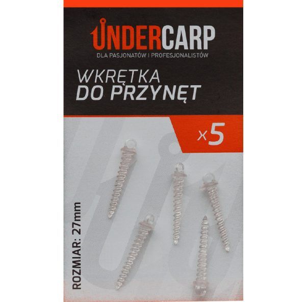 UnderCarp Wkrętka do przynęt 27 mm-przezroczysty wyprzedaż