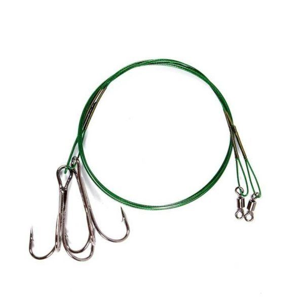 Sklep Wire leaders (swivel + treble hook) 12 kg