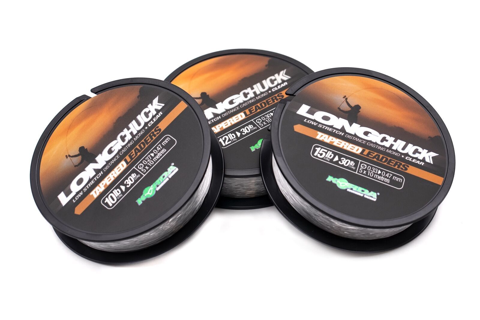KORDA LongChuck Tapered Mainline 15-30lb/0.33-0.47mm - KDCM10