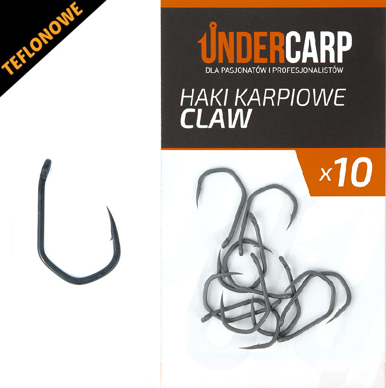 UnderCarp Teflonowe haki karpiowe CLAW - 6